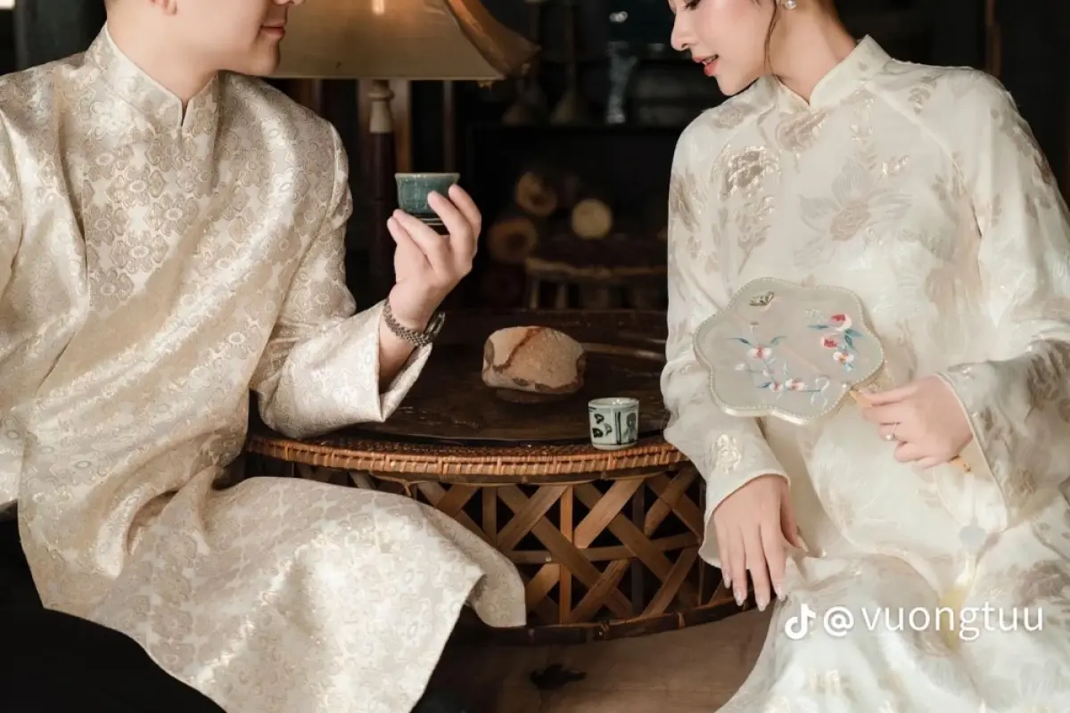 99+ Hình ảnh áo dài đôi nam nữ đẹp cân mọi khung hình