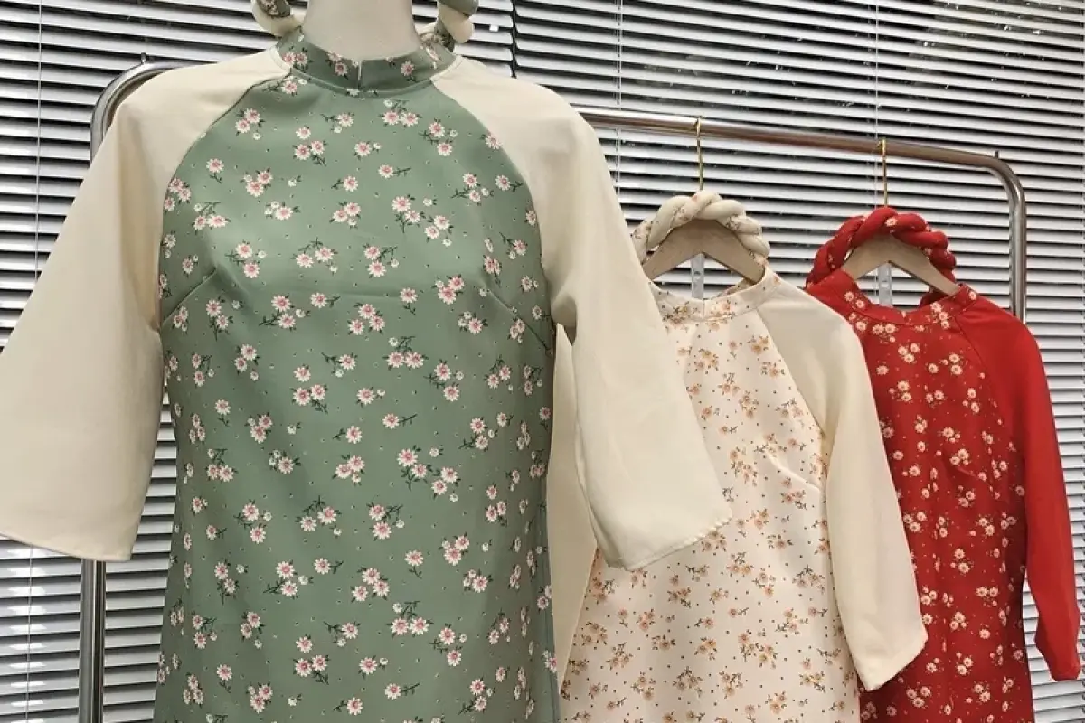 Top 99+ mẫu ảnh áo dài hoa nhí dịu dàng cho nàng xuống phố