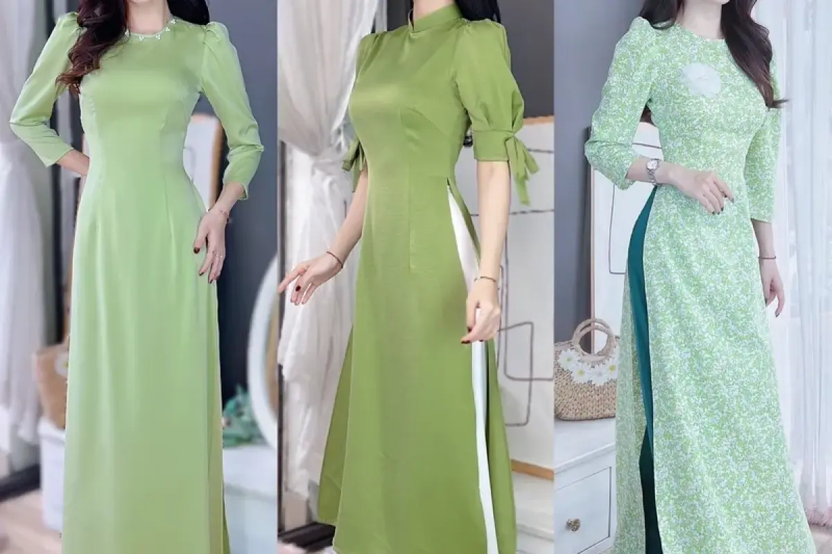 Tổng hợp ảnh áo dài xanh cao cấp cho các sự kiện quan trọng
