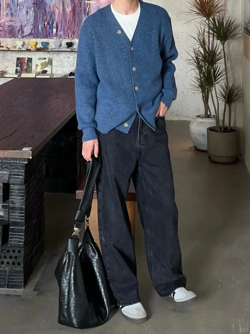 Phong cách Hàn Quốc cuốn hút với áo cardigan dệt kim phong cách Hàn