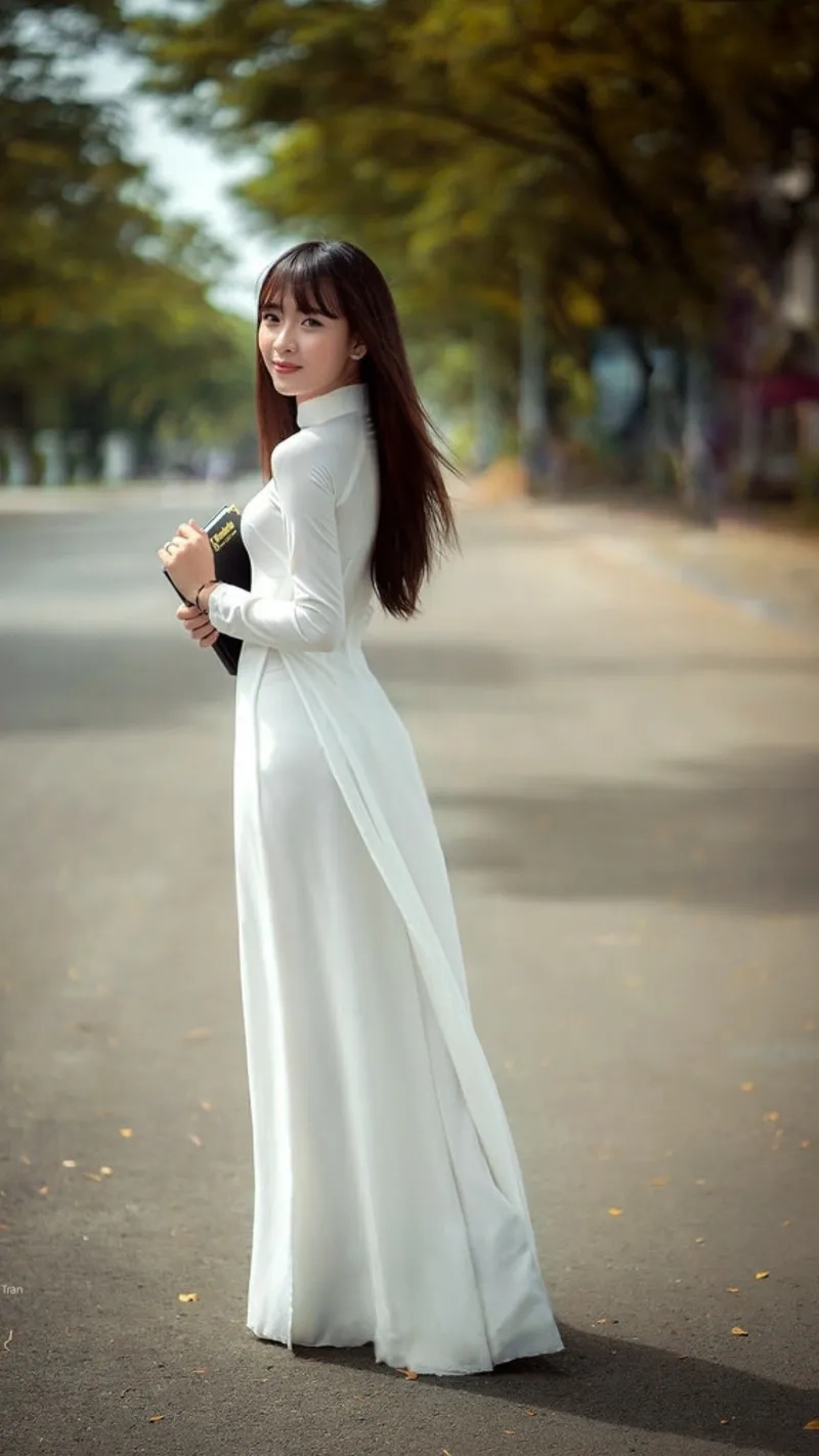 Áo dài 4 tà lễ hội rực rỡ sắc màu văn hóa