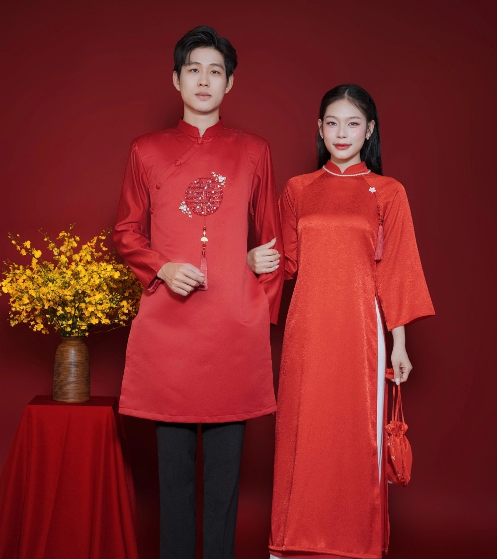 Cập nhật các mẫu áo dài cặp chụp ảnh cưới mới nhất cho mùa cưới