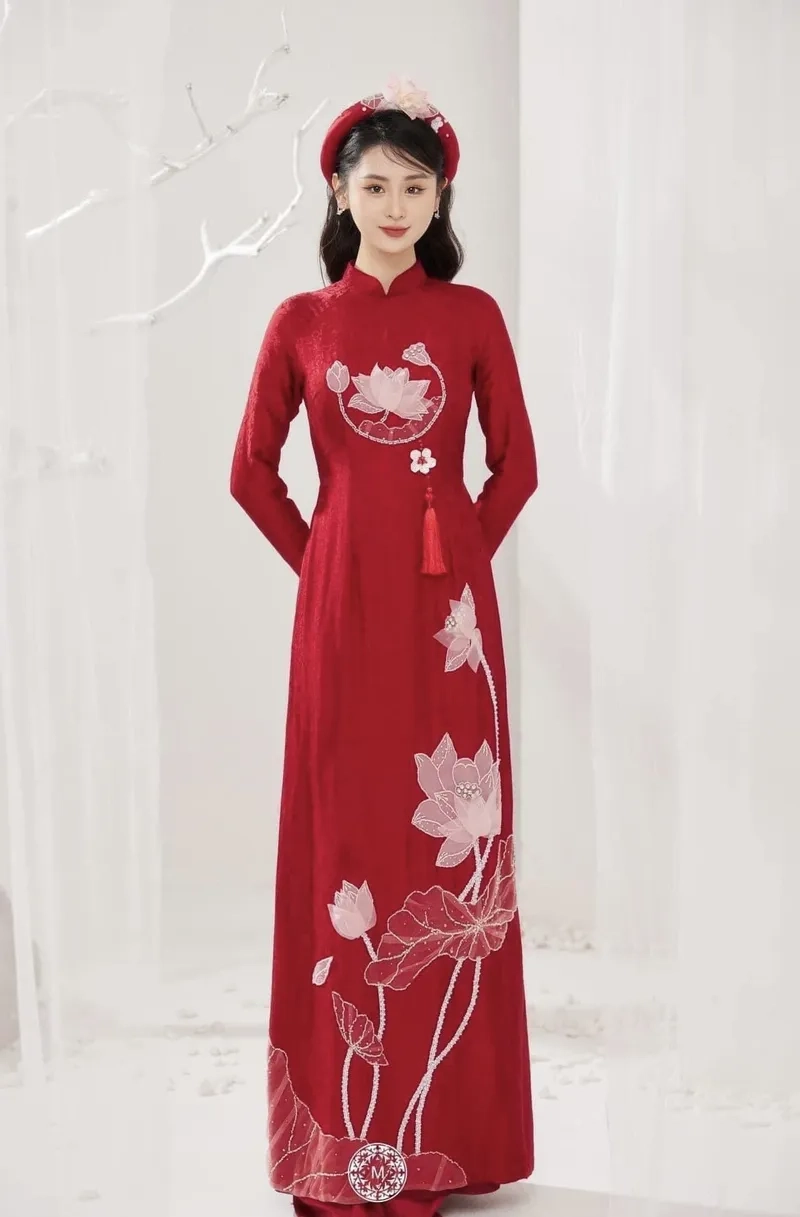 Chất liệu tinh tế tạo nên áo dài lụa cao cấp