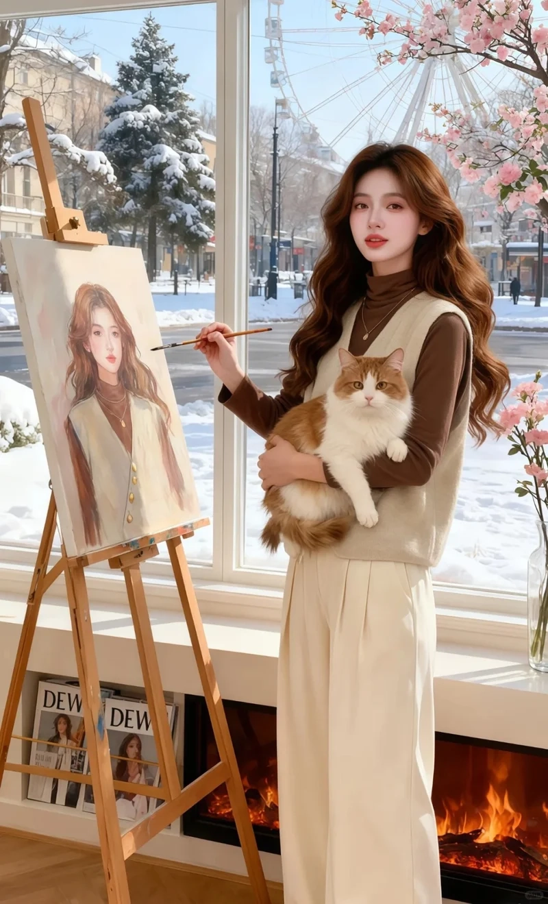 Phong cách Hàn Quốc nổi bật với áo gile len phong cách Hàn