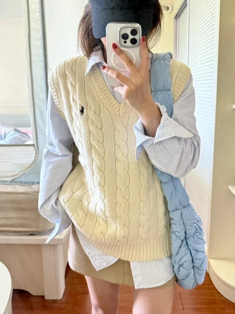 Sản phẩm chuẩn đẹp với áo gile len ảnh sản phẩm