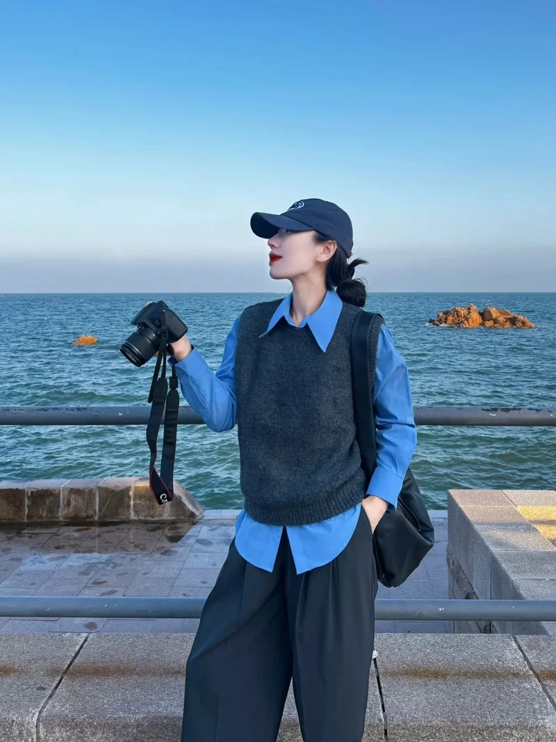 Xem ngay áo gile len ảnh thực tế chuẩn chất liệu