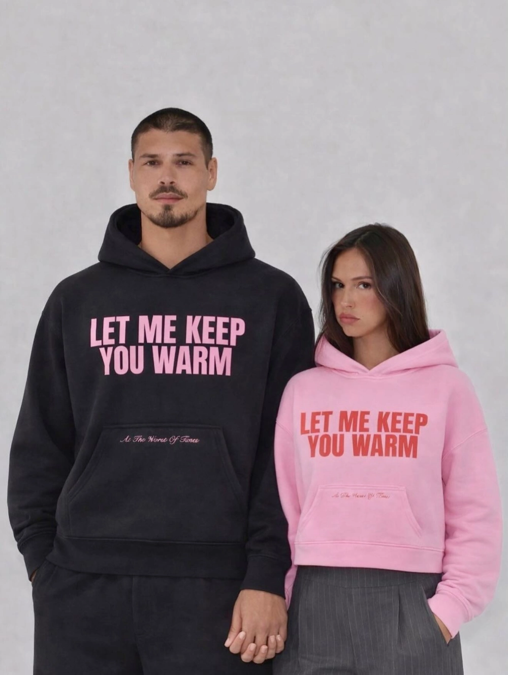 Kiểu áo hoodie cặp có khóa kéo tiện lợi cho các hoạt động