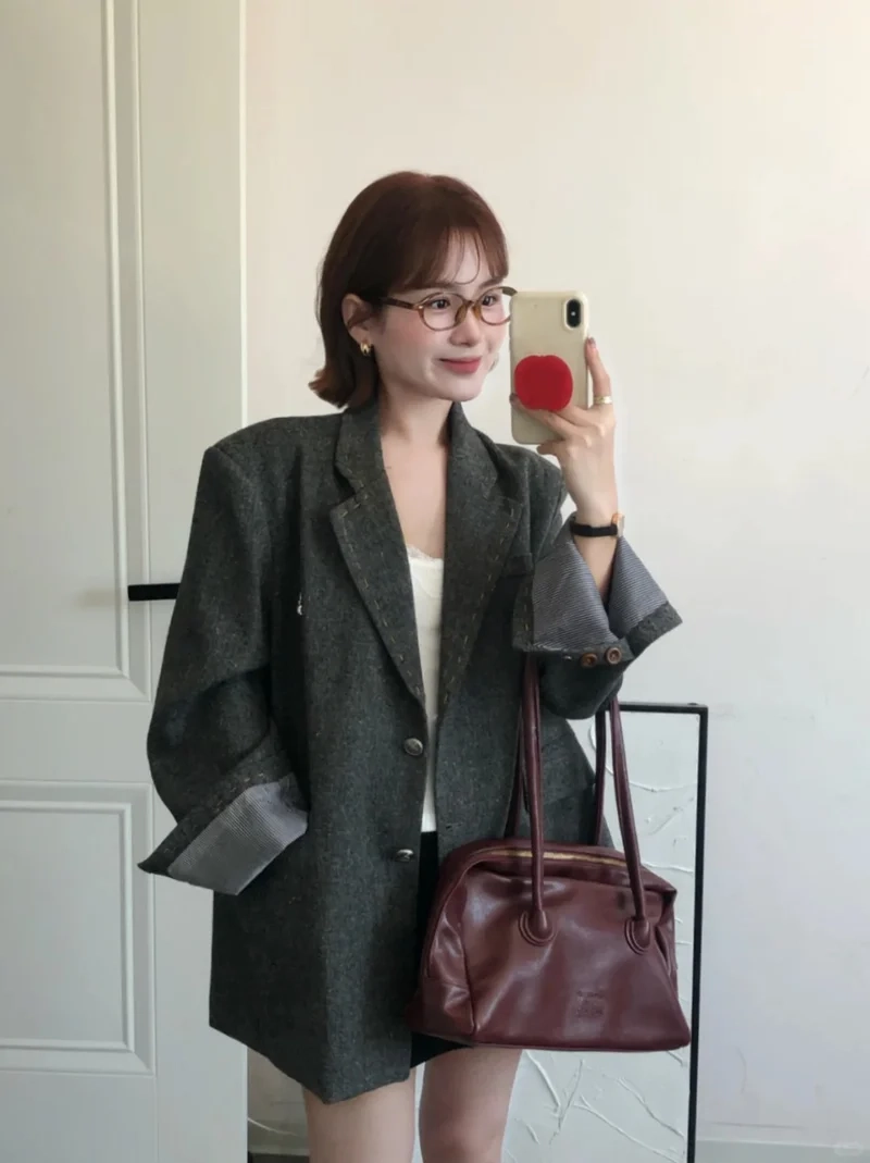 Tôn dáng thời thượng nhờ áo blazer form rộng