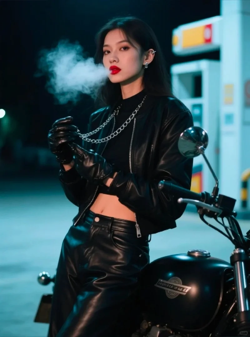 Thể hiện cá tính mạnh mẽ với áo khoác biker cá tính mạnh