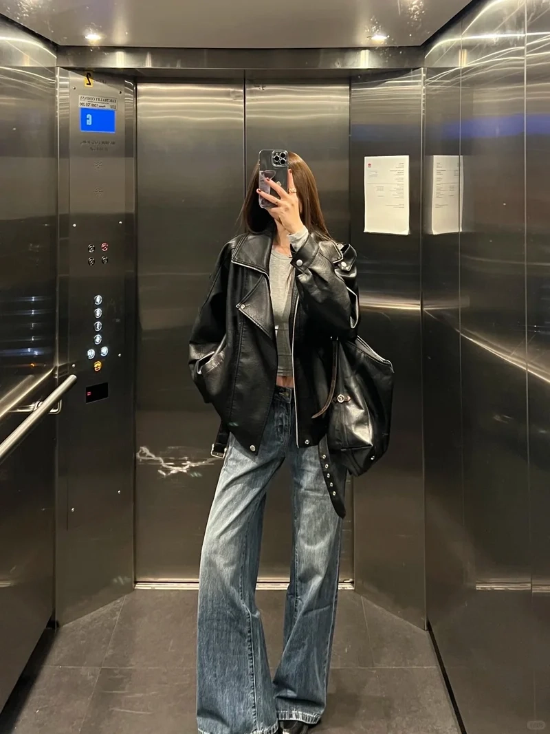 Rock cực chất với áo khoác biker phong cách rock