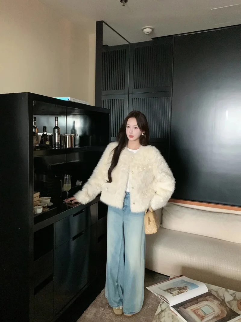 Style Hàn Quốc trẻ trung với áo khoác tweed nữ Hàn Quốc