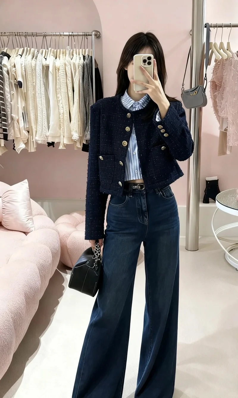 Đẳng cấp công sở cùng áo khoác tweed cao cấp