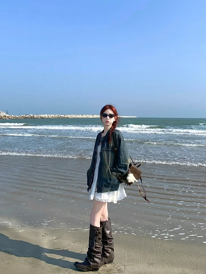 Phong cách xưa cũ cùng áo khoác denim vintage