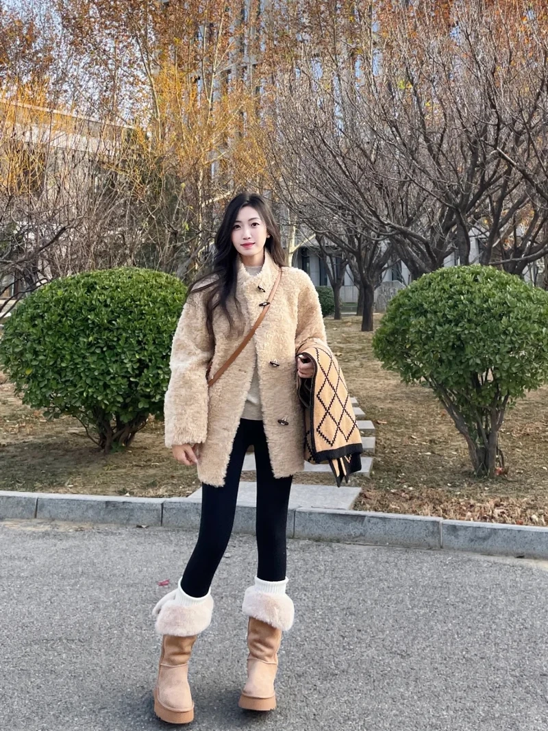 Sản phẩm chuẩn đẹp với áo khoác lông cừu ảnh sản phẩm