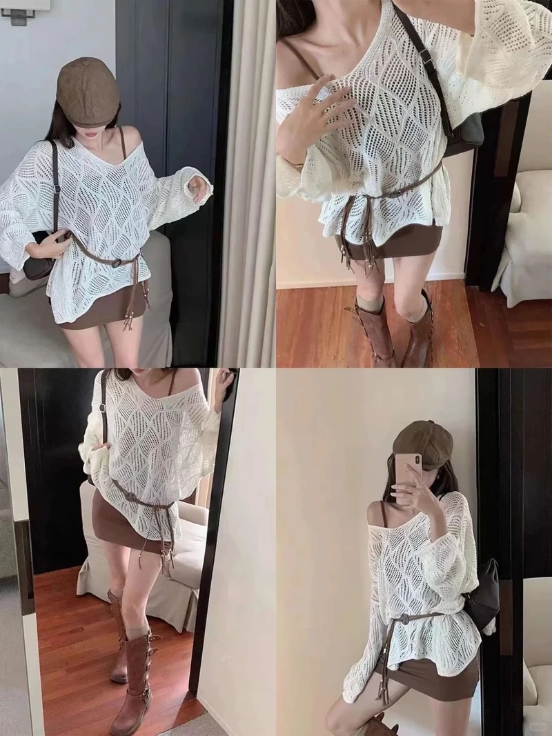 Gu mới mẻ cùng áo lưới phong cách hiện đại