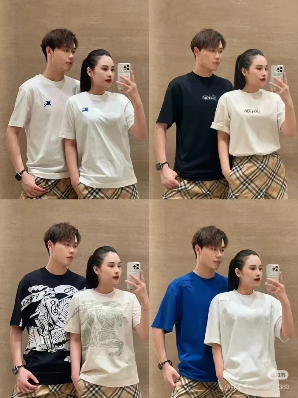 Mẫu áo polo cặp năng động với chất liệu vải cá sấu thoáng mát