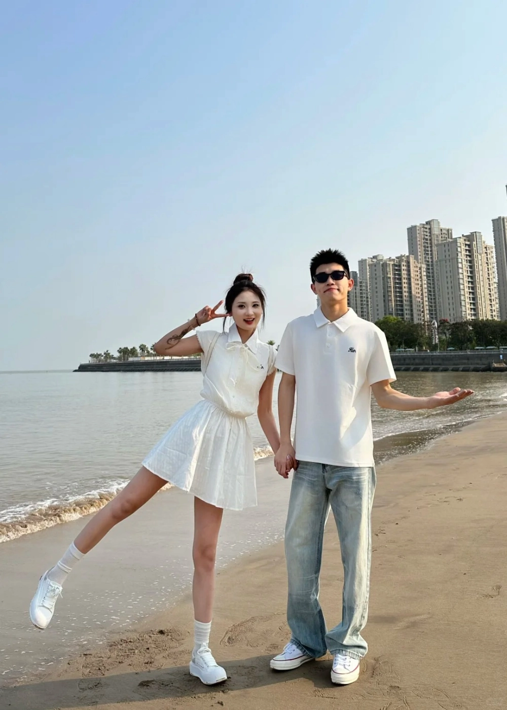 Áo polo cặp chất liệu thông thoáng thấm hút mồ hôi