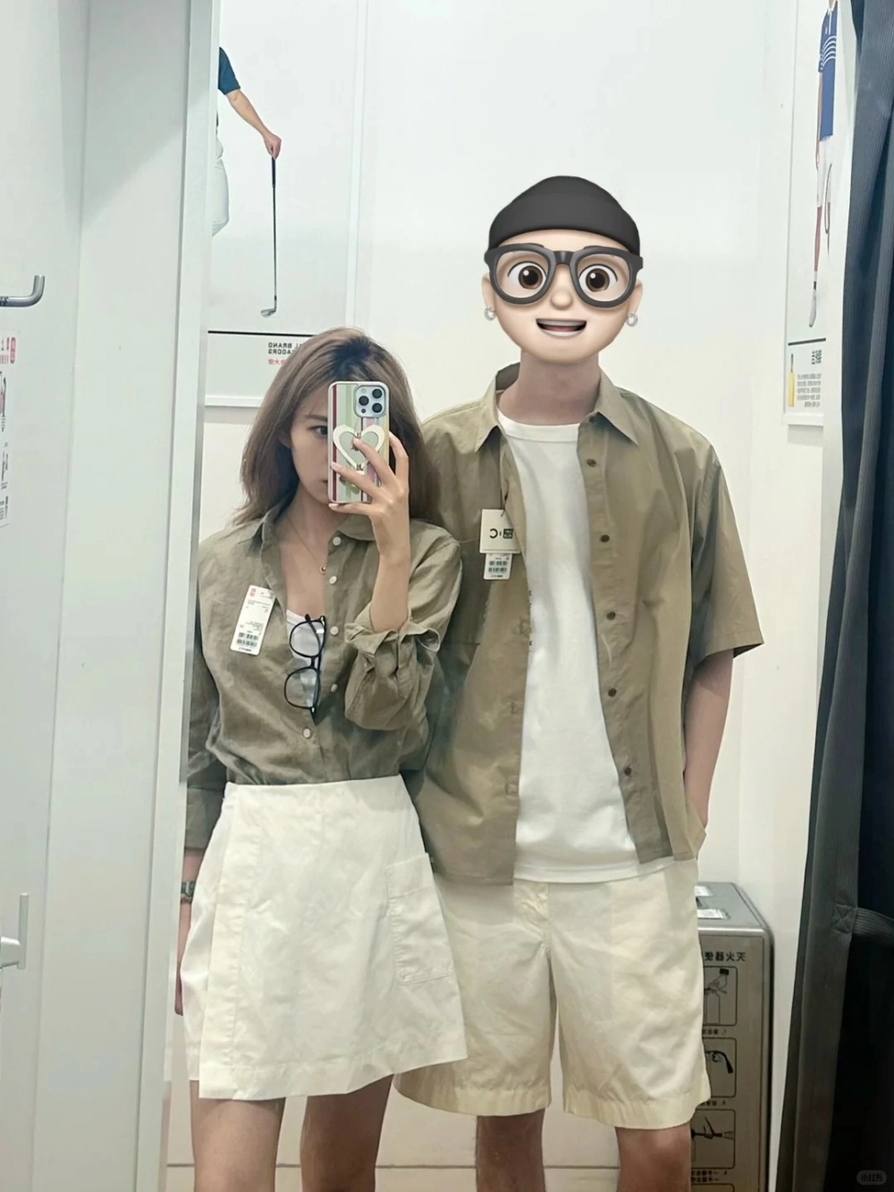 Áo sơ mi cặp tay dài lịch sự trong không gian lãng mạn