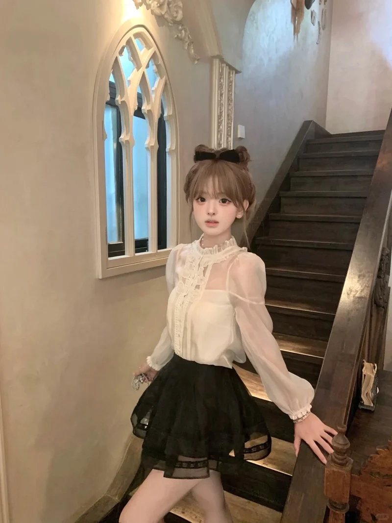 Phong cách Hàn Quốc sành điệu với áo sơ mi kiểu nữ phong cách Hàn