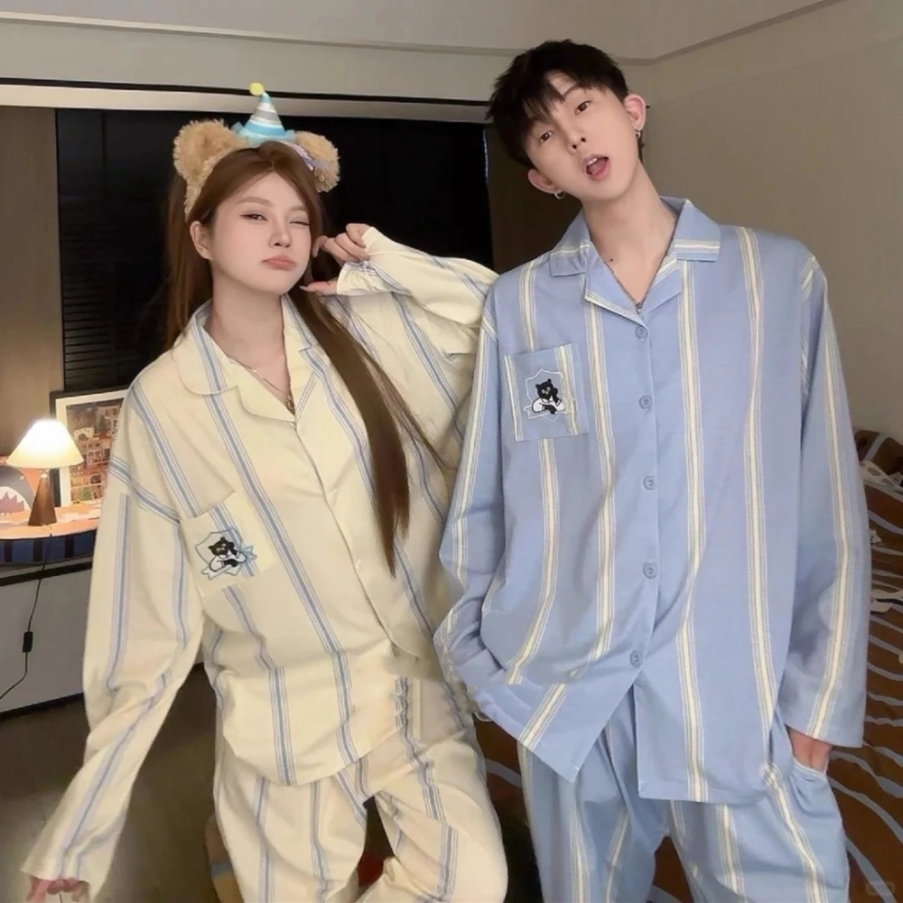 Bộ đồ ngủ đôi mùa đông nỉ bông dày dặn chống chọi cái lạnh