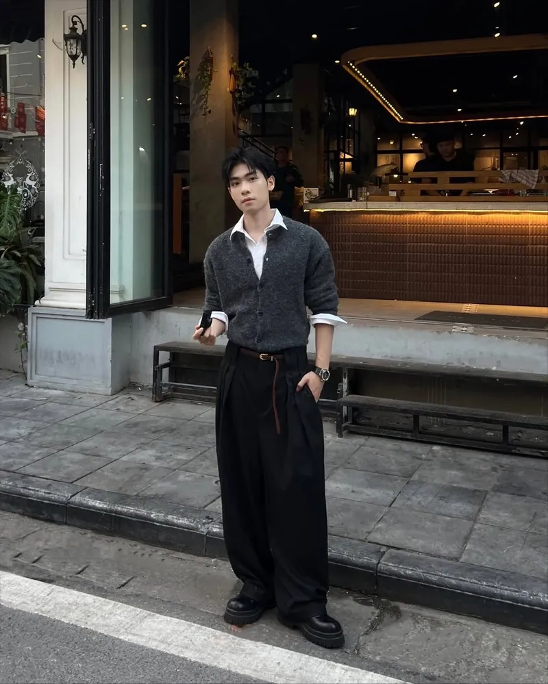 Gu phối đồ mùa đông nam chất