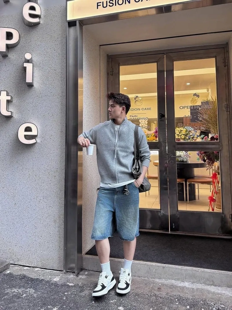 Cách phối đồ nam với giày sneaker