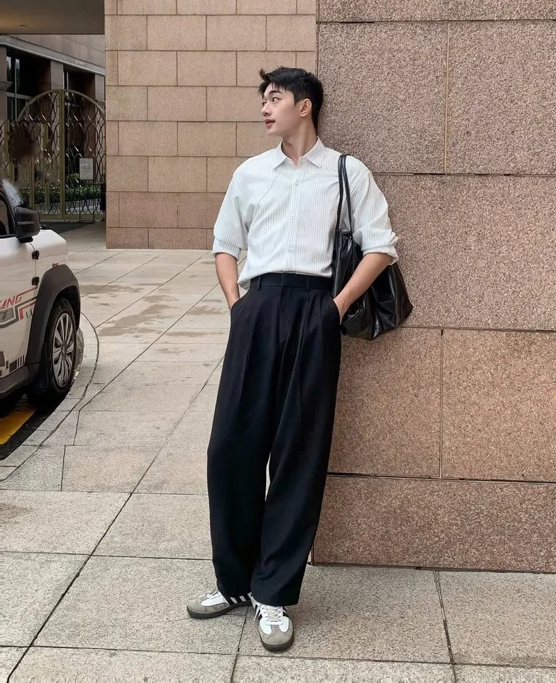 Mẫu phối đồ nam quần tây chỉn chu