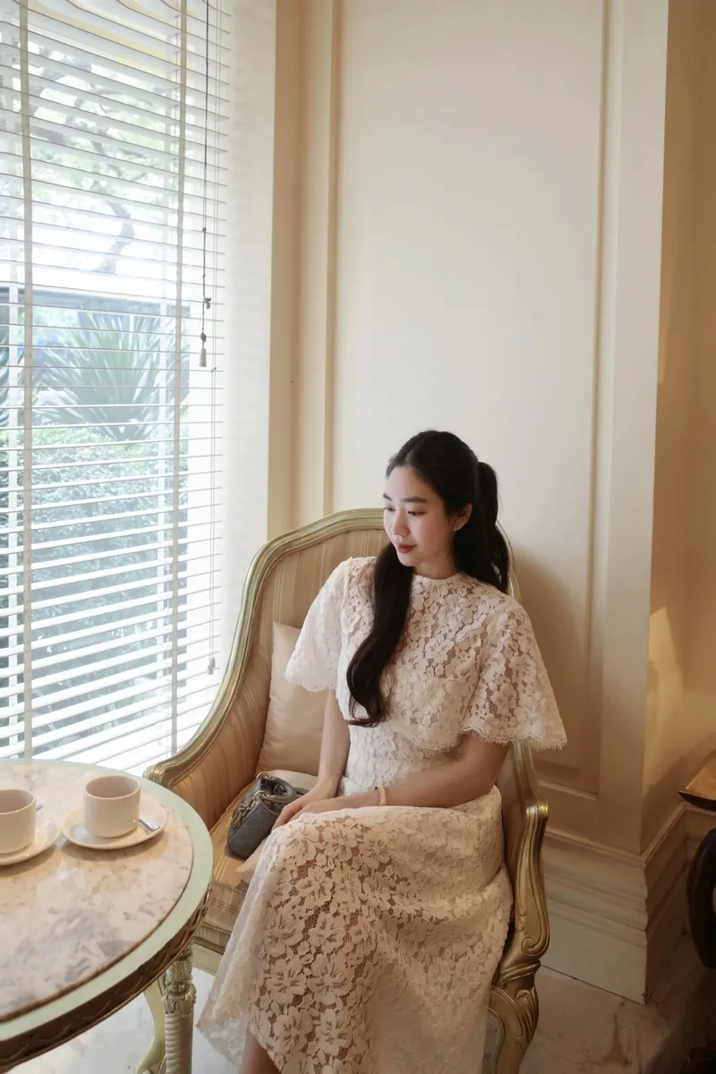 Nét phối đồ nữ vintage cổ điển