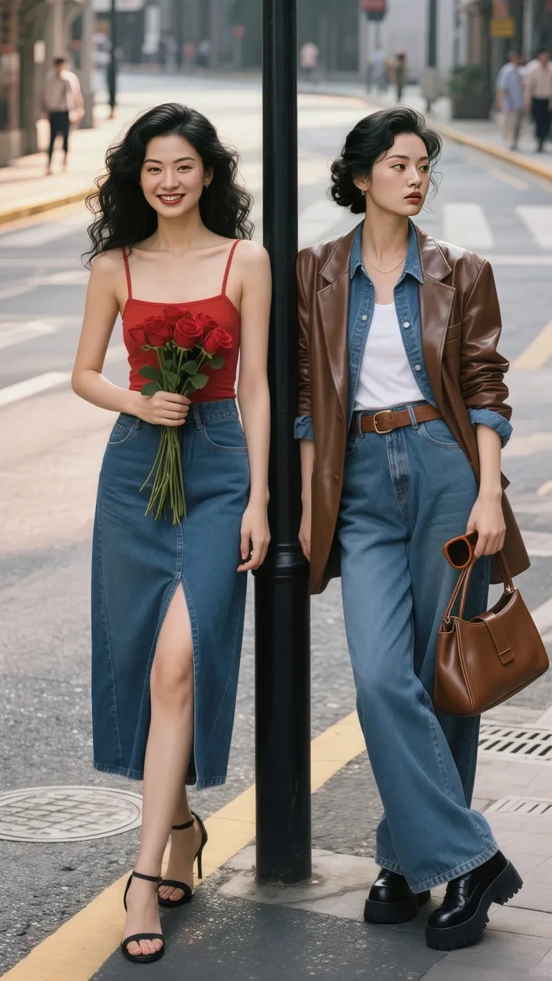 Gu phối đồ nữ vintage retro duyên