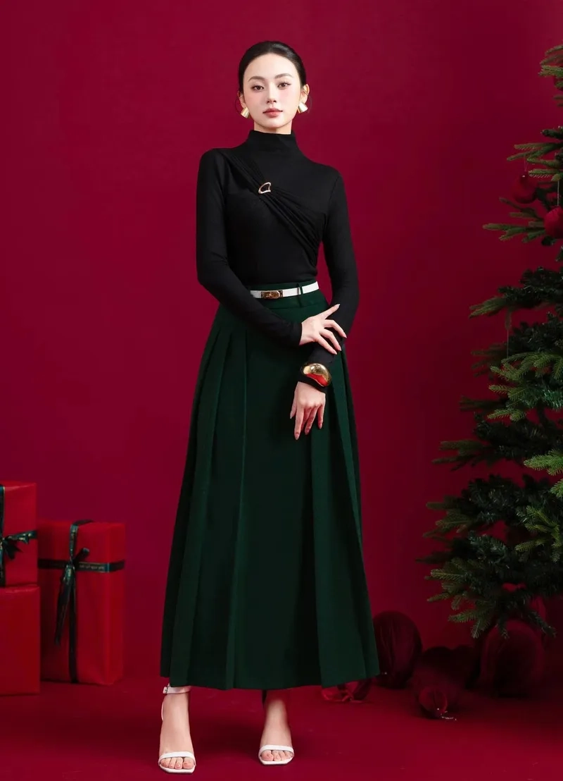 Set phối đồ sang trọng mùa đông ấm áp