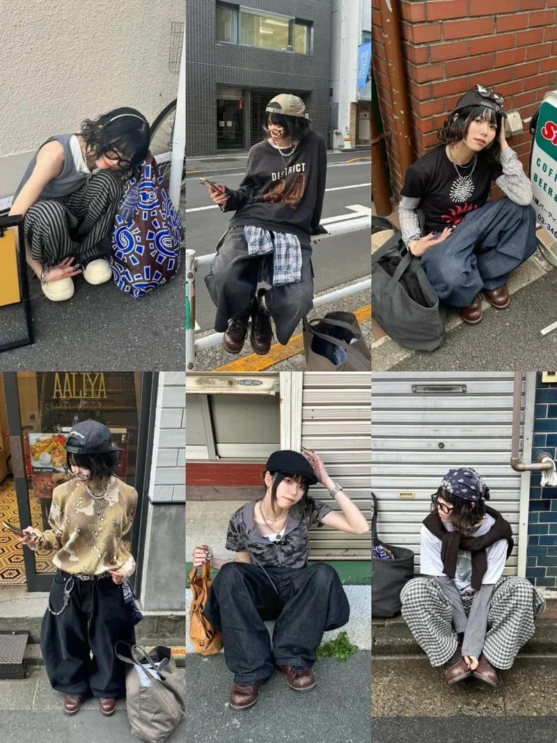 Set phối đồ street style đen trắng