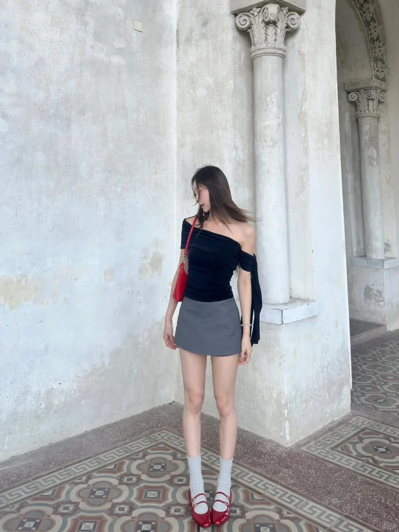 Dạo phố sành điệu với chân váy chữ A dạo phố