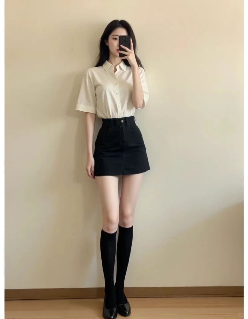 Street style nổi bật cùng chân váy chữ A street style