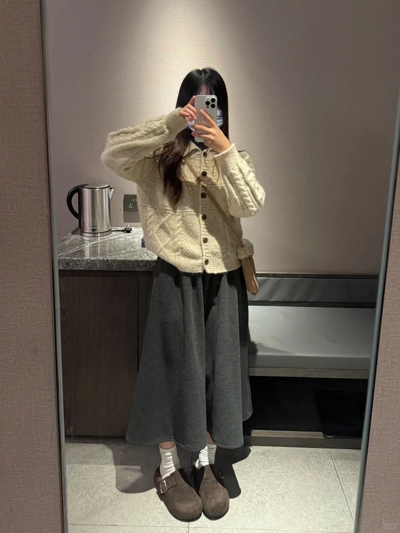 Chuẩn gu mới với chân váy xòe phong cách hàn quốc