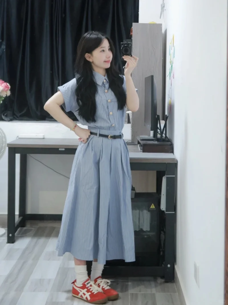 Luôn nổi bật cùng đầm sơ mi nữ