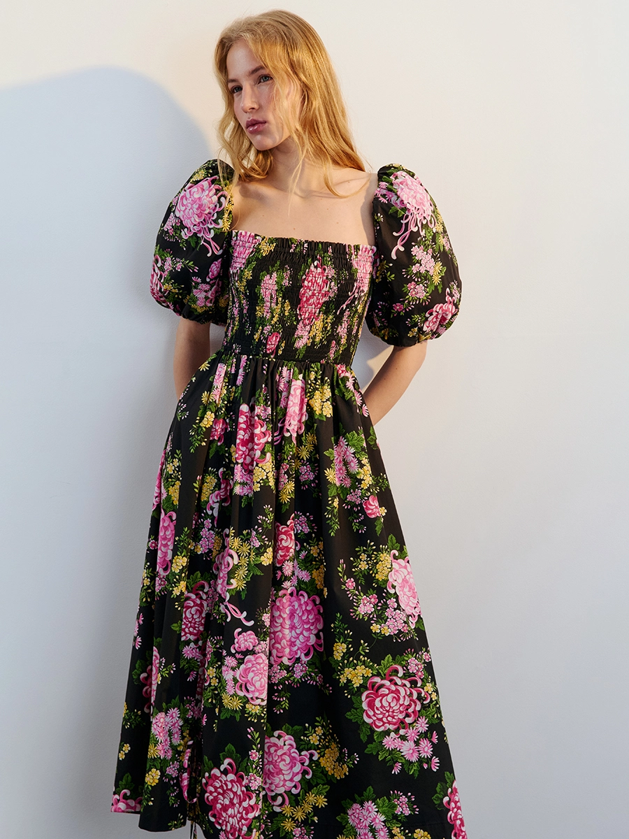 Váy tay bồng mang vẻ đẹp dịu dàng thanh lịch