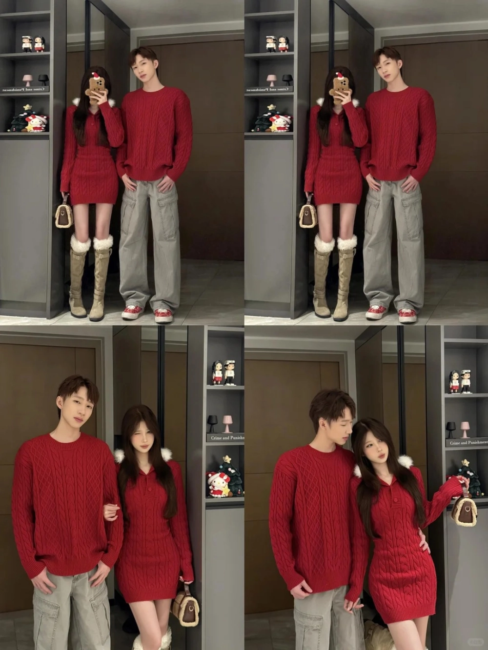 Đồ đôi tết họa tiết truyền thống cách tân thanh lịch dạo phố