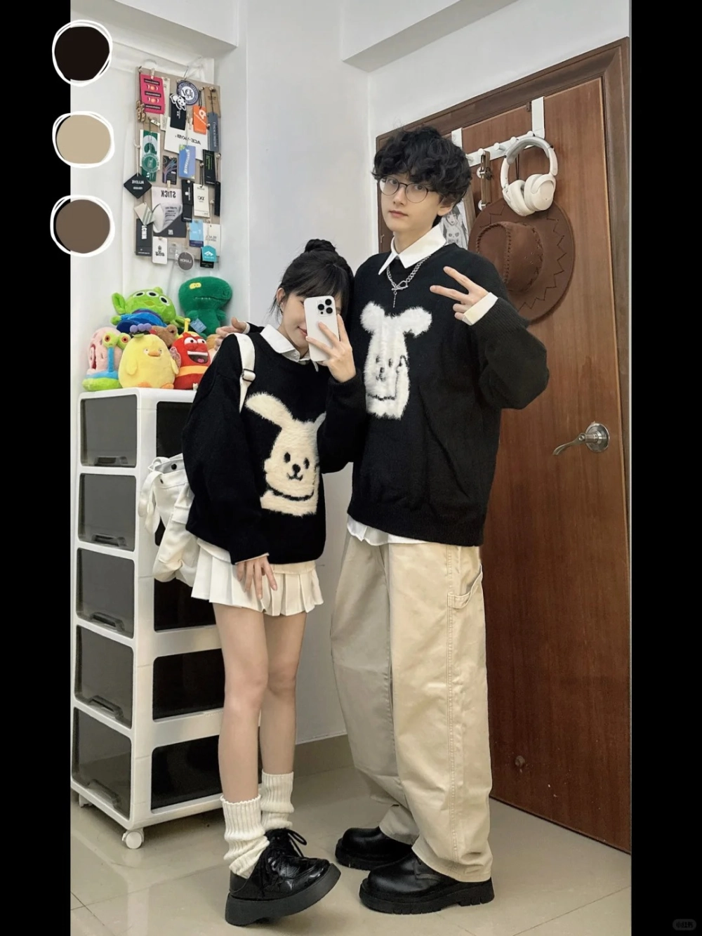 Phụ kiện đồ đôi du xuân đồng điệu như mũ và kính