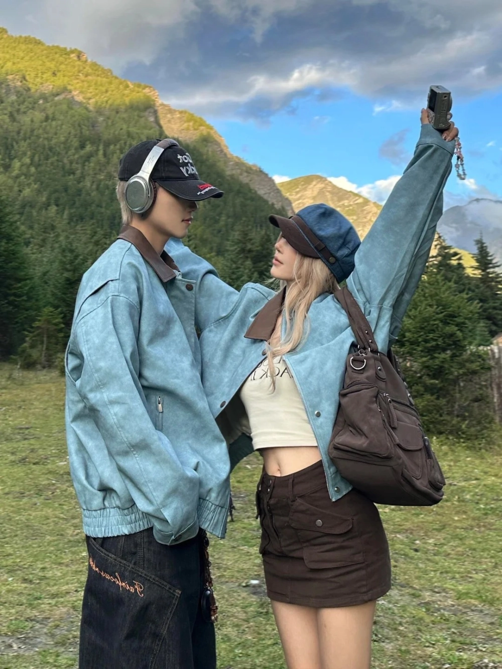 Đồ đôi du xuân áo ngũ thân đậm chất cổ phong