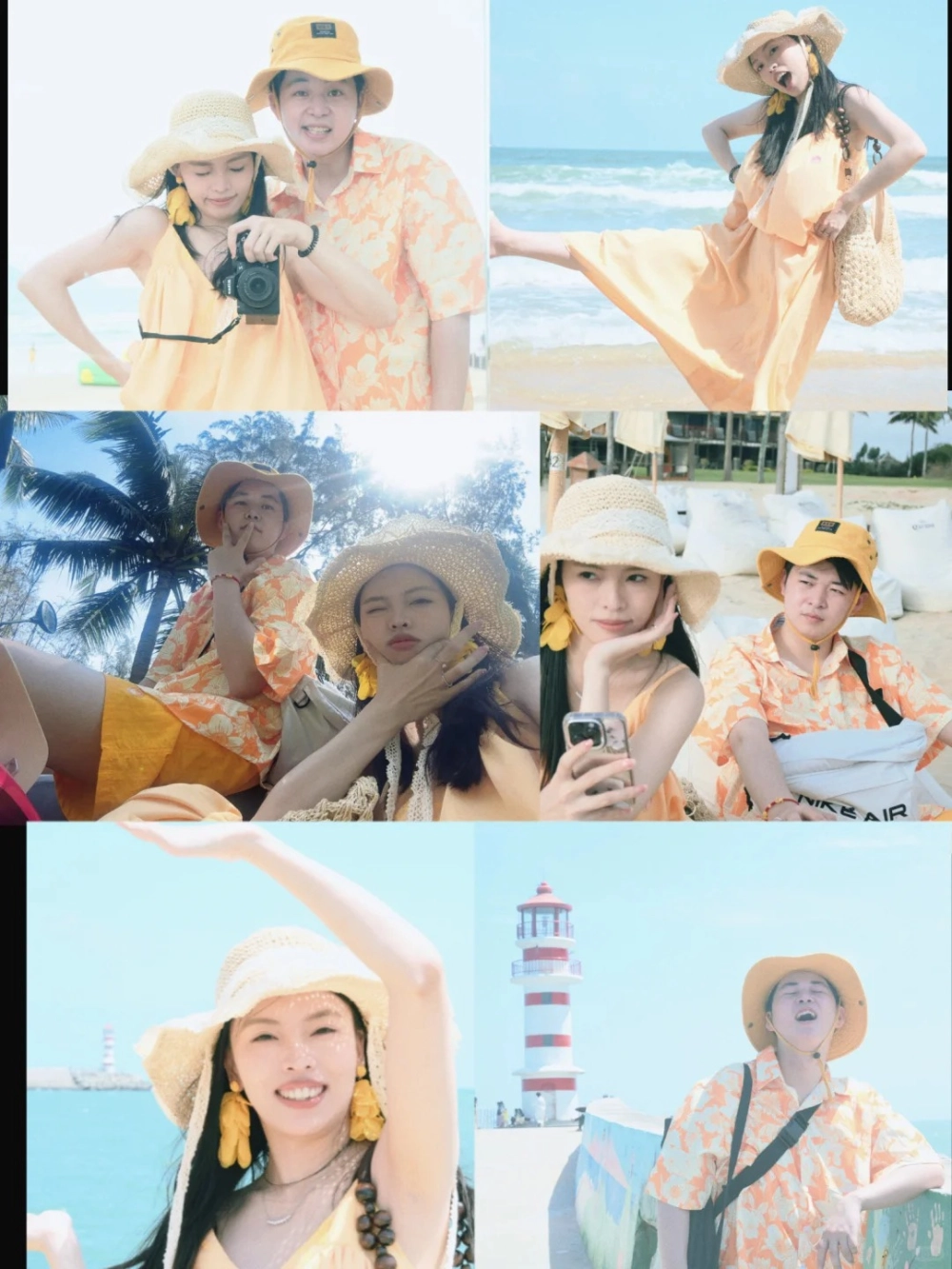 Đồ đôi màu vàng cho da ngăm tôn dáng cực đỉnh