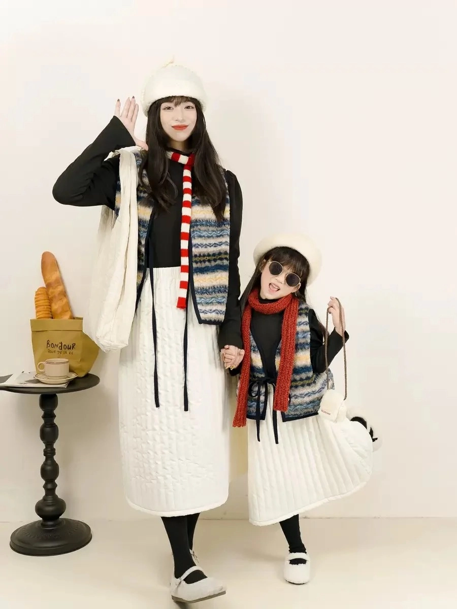 Đồ bộ mặc nhà đôi mẹ và bé chất liệu thun cotton thoáng mát