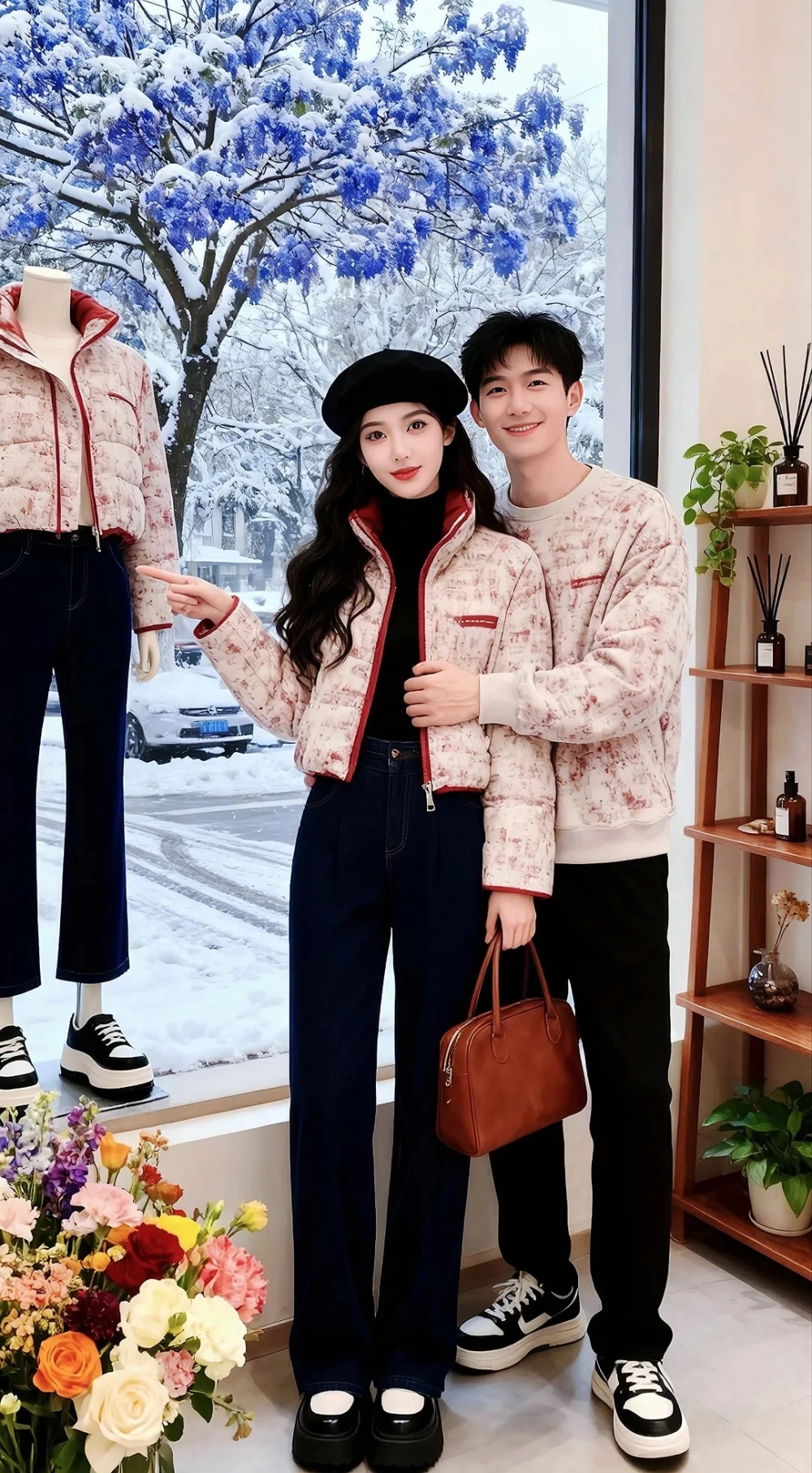 Mẫu đồ đôi thiết kế riêng chất liệu lụa tơ tằm cao cấp