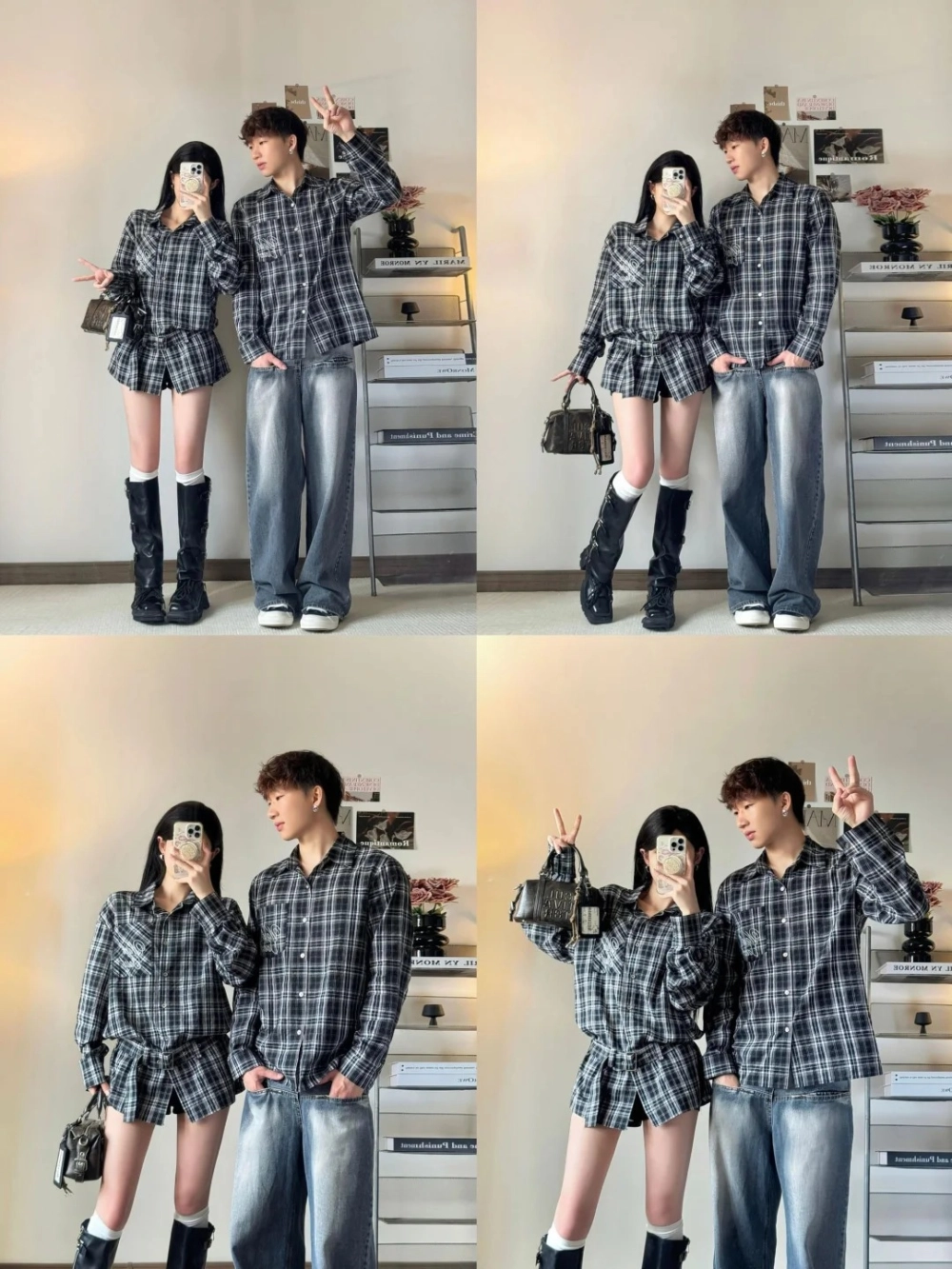 Cặp đôi mặc đồ đôi tối giản đi làm chuyên nghiệp