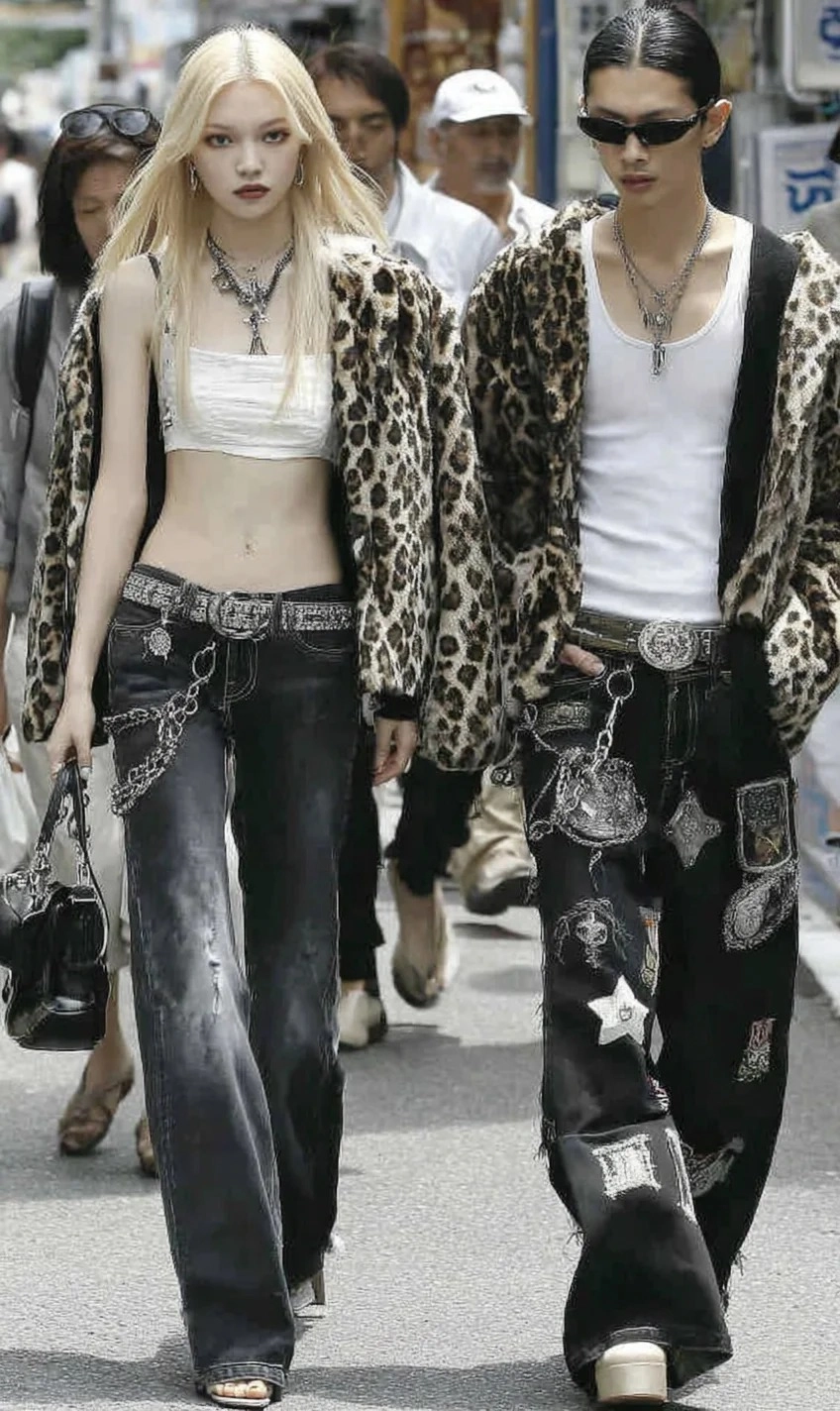 Đồ đôi Y2K retro với gam màu xanh cốm và tím