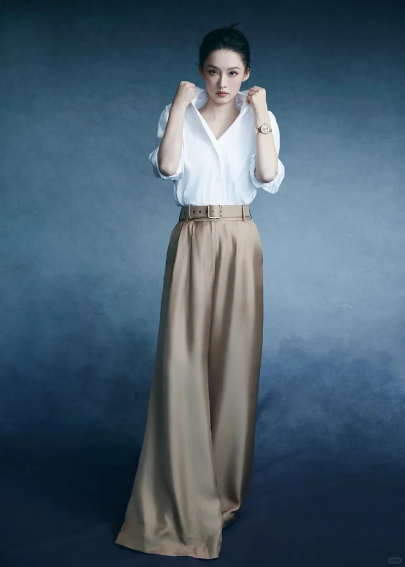 Outfit sống ảo chuẩn với quần culottes lụa ảnh thực tế