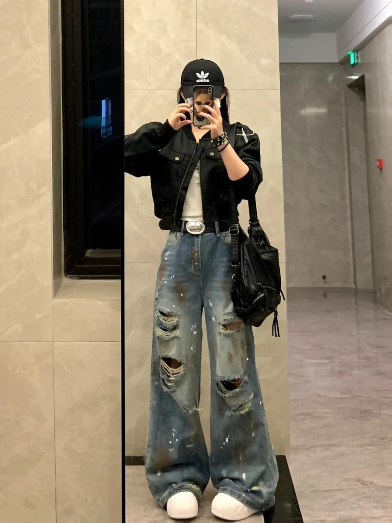 Dẫn đầu xu hướng với quần jean rách thời trang