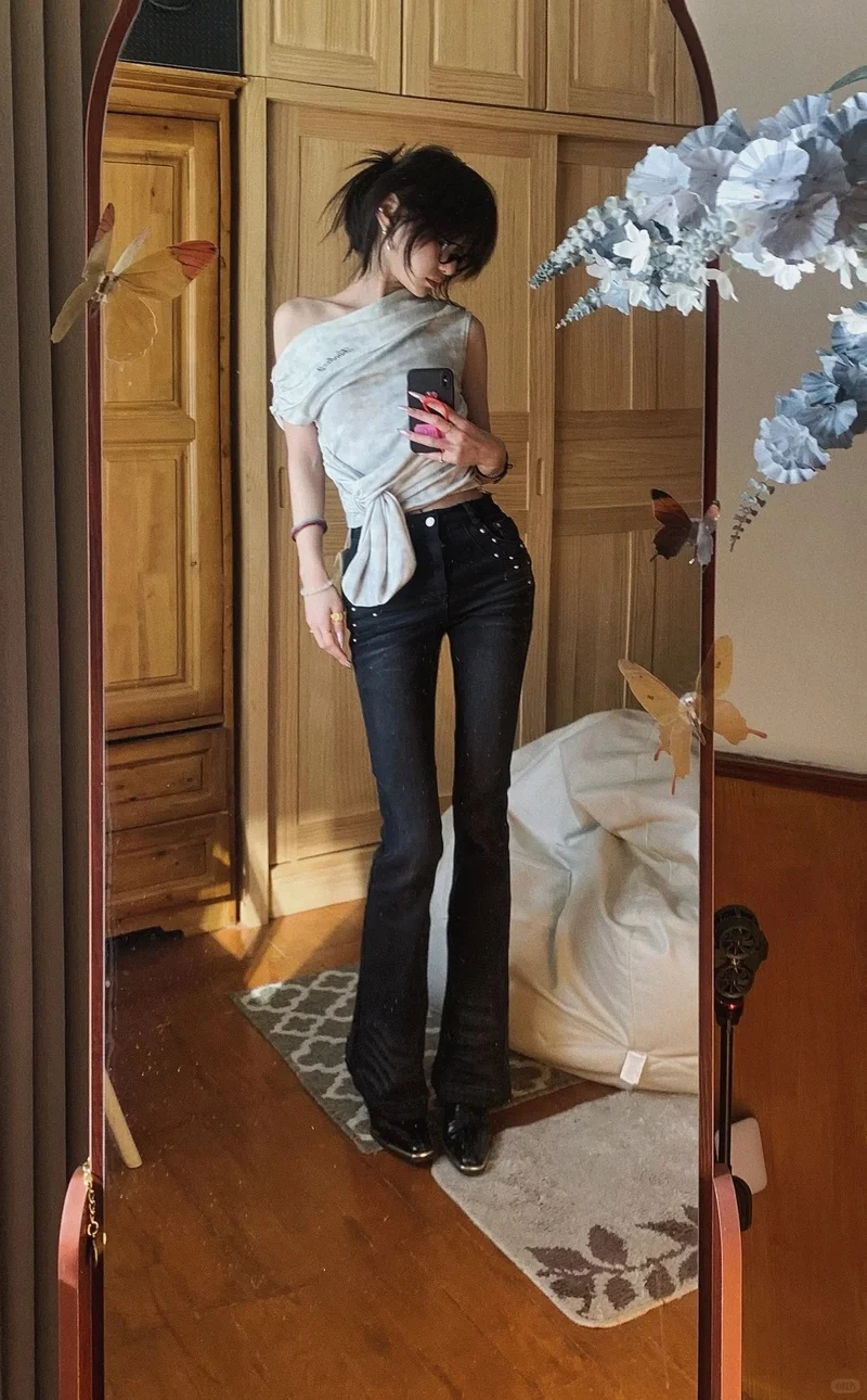 Thời trang nữ chuẩn đẹp với quần ống loe thời trang nữ