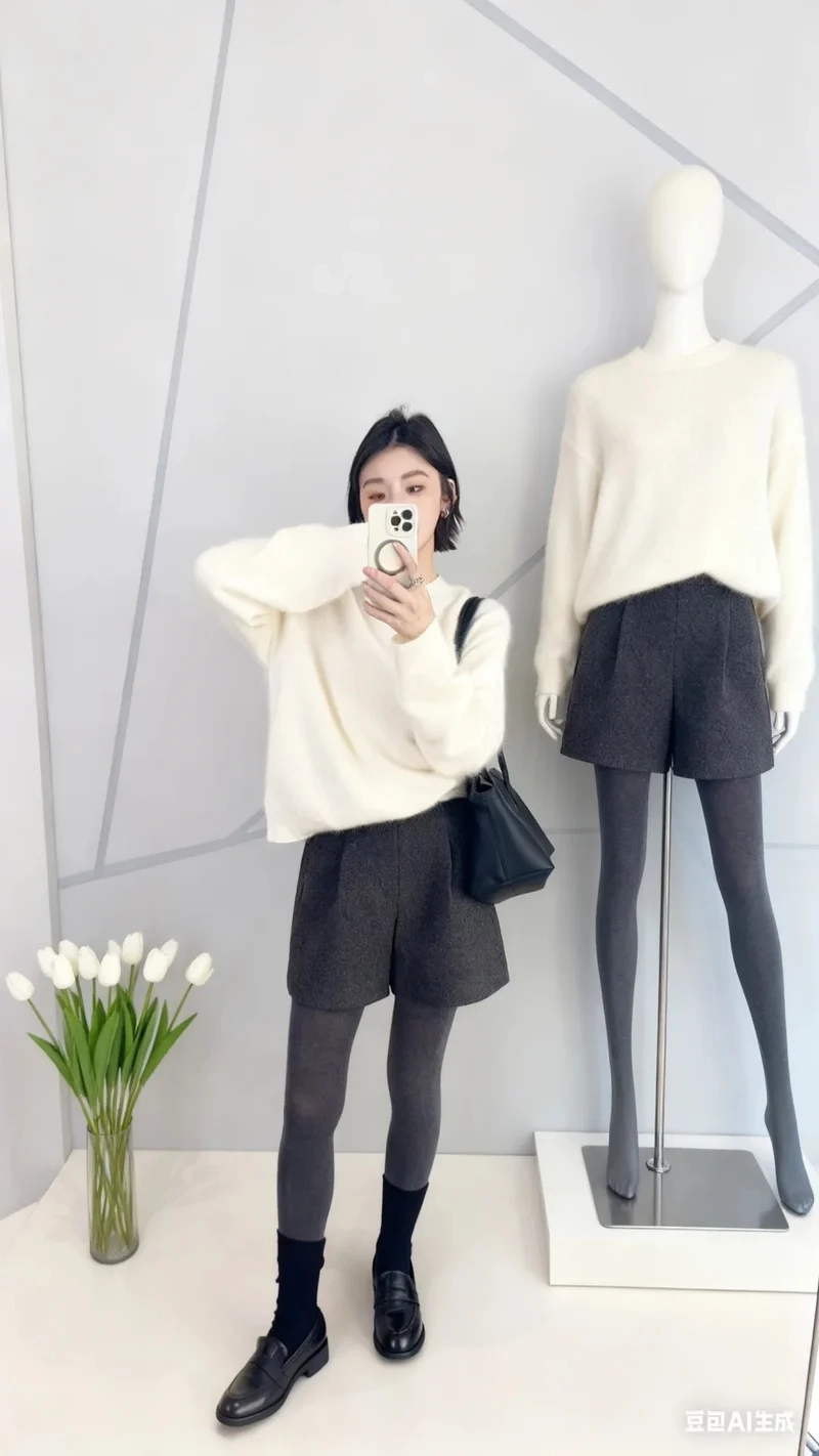 Ấm áp và thời trang nhờ quần short dạ giữ ấm