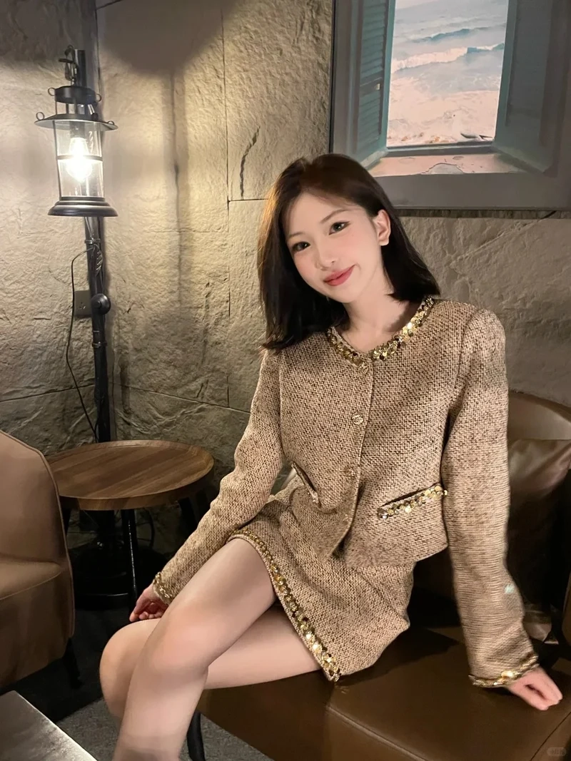 Mix phụ kiện cực chất nhờ set tweed phối phụ kiện