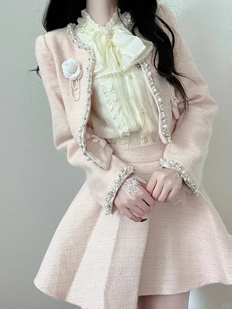 Chuẩn mùa thu đông cùng set tweed mùa thu đông